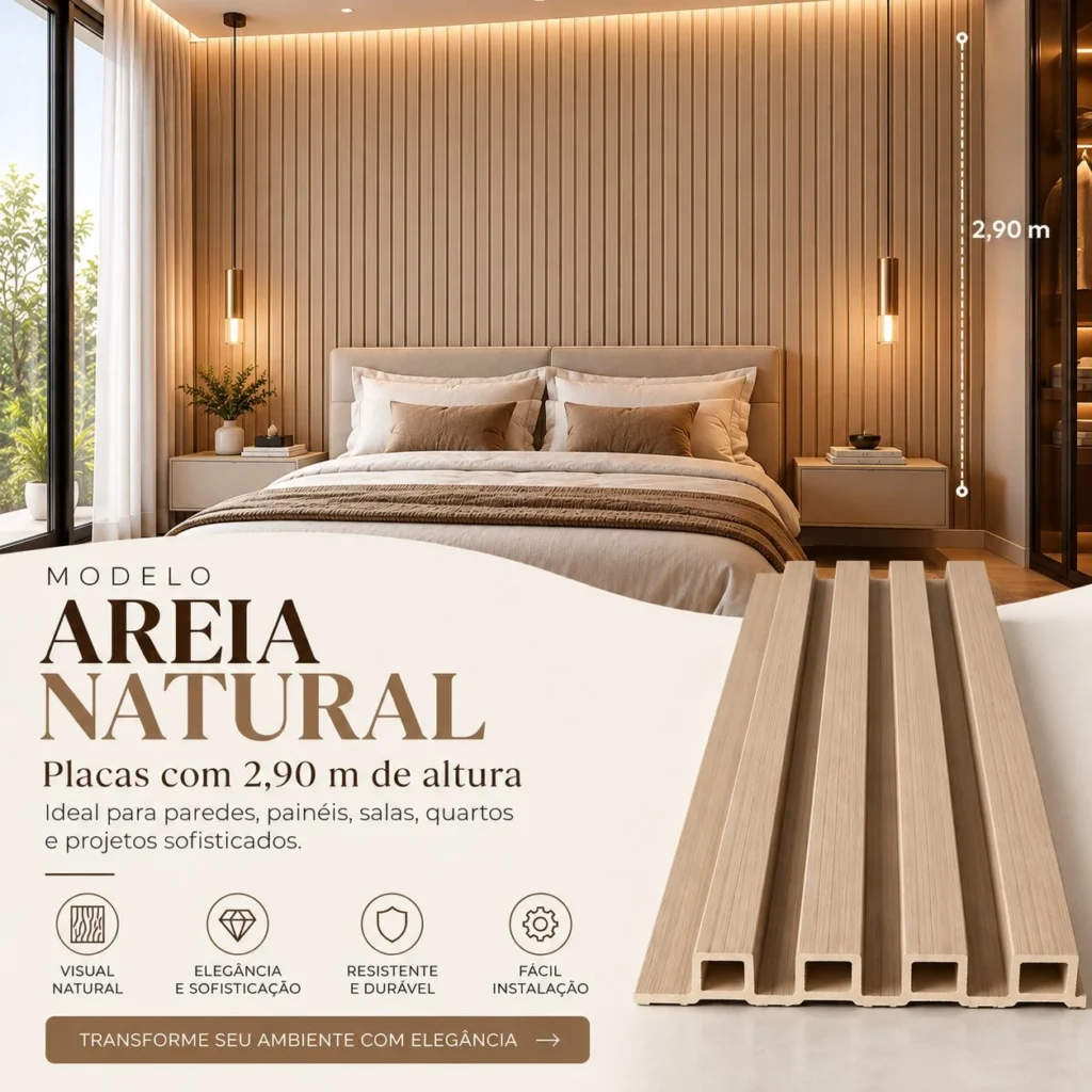 Areia Natural aplicado em ambiente