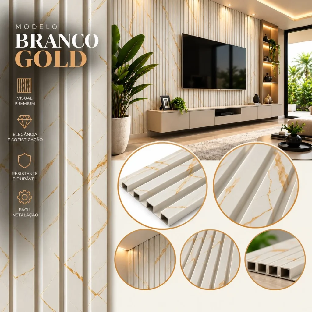 Branco Gold aplicado em ambiente