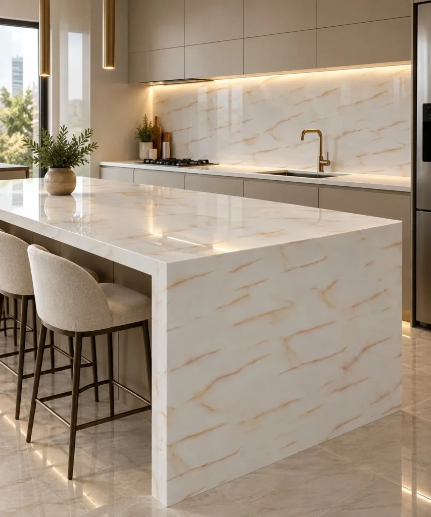Calacatta Oro aplicado em ambiente