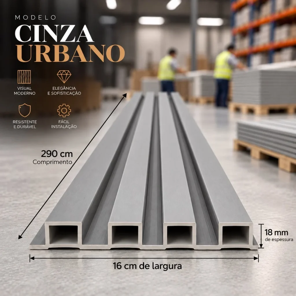 Cinza Urbano aplicado em ambiente