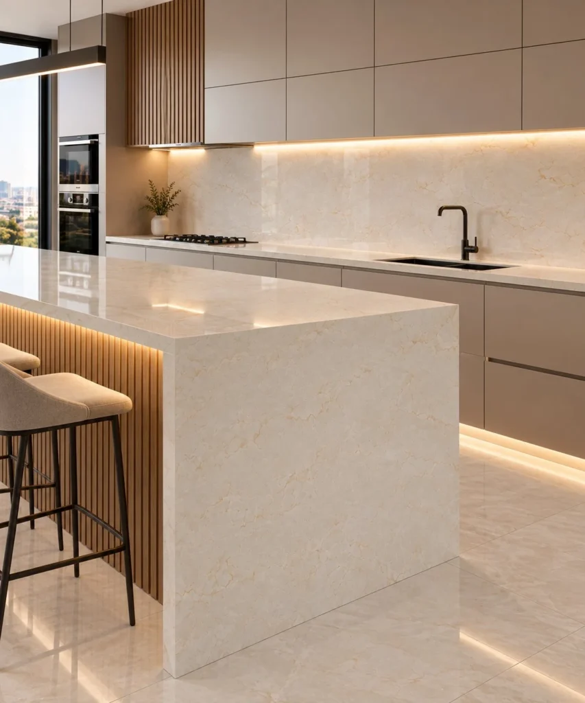 Crema Nobile aplicado em ambiente