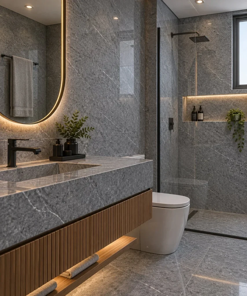 Grigio Essenza aplicado em ambiente