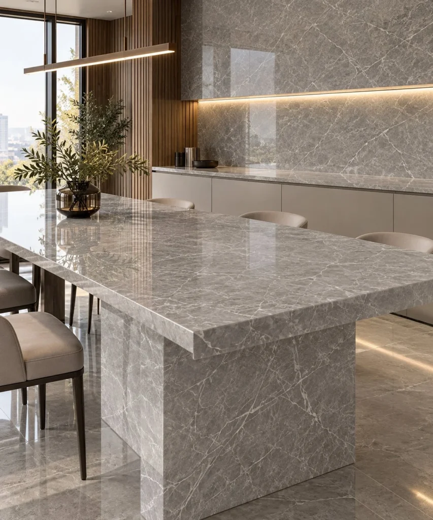 Grigio Imperiale aplicado em ambiente
