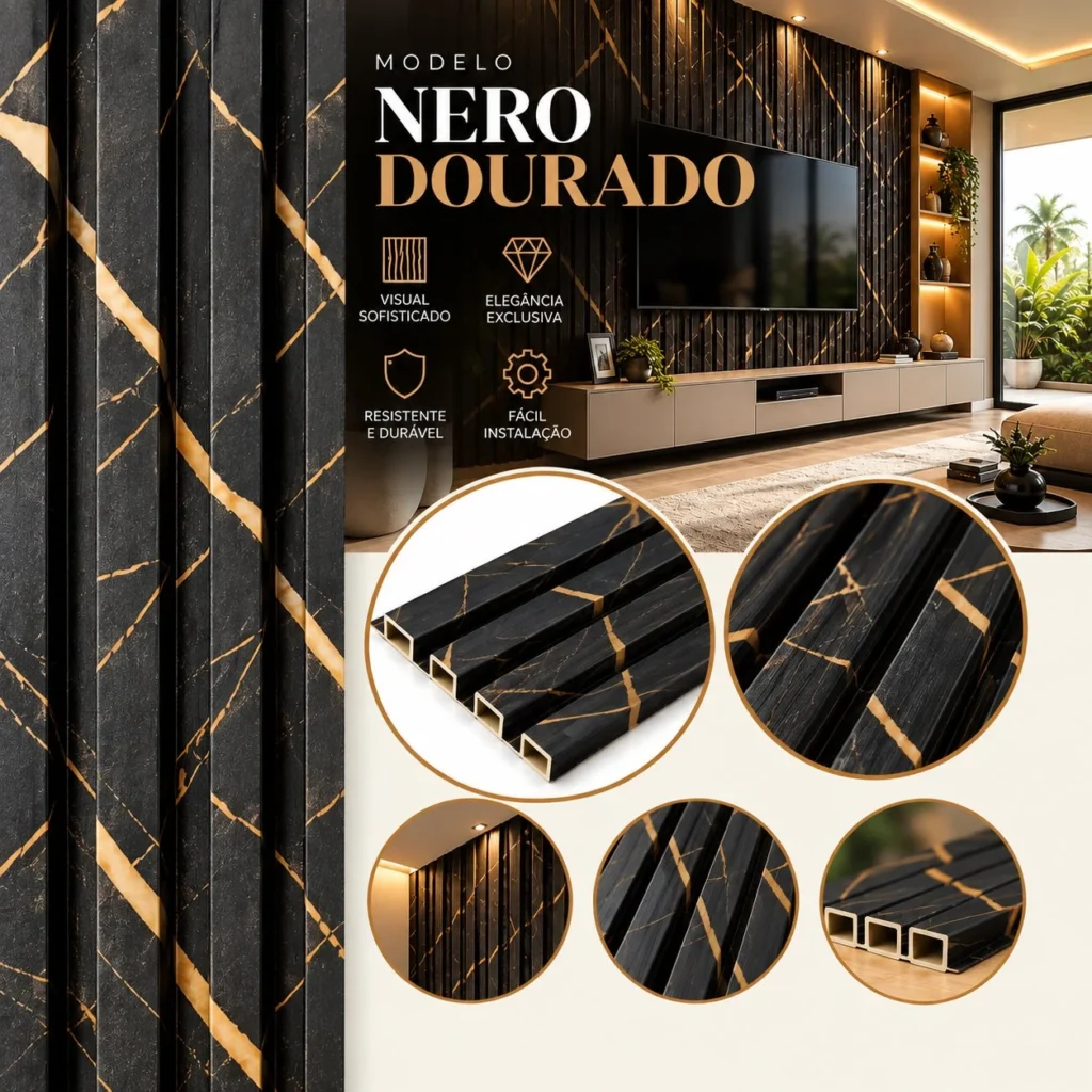 Nero Dourado aplicado em ambiente