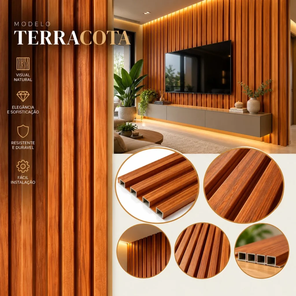 Terracota aplicado em ambiente